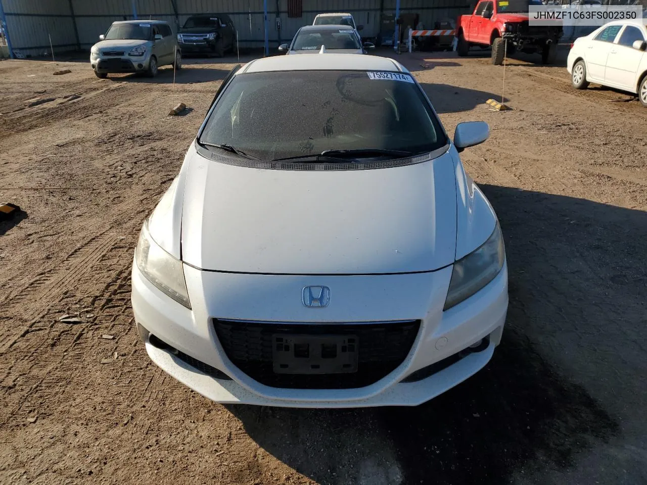 2015 Honda Cr-Z Ex VIN: JHMZF1C63FS002350 Lot: 75527174