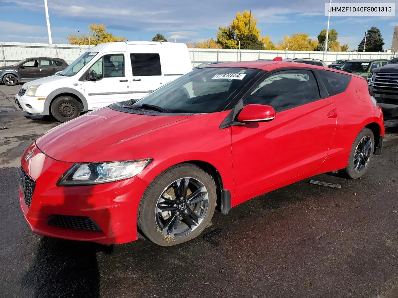 2015 Honda Cr-Z VIN: JHMZF1D40FS001315 Lot: 77834054