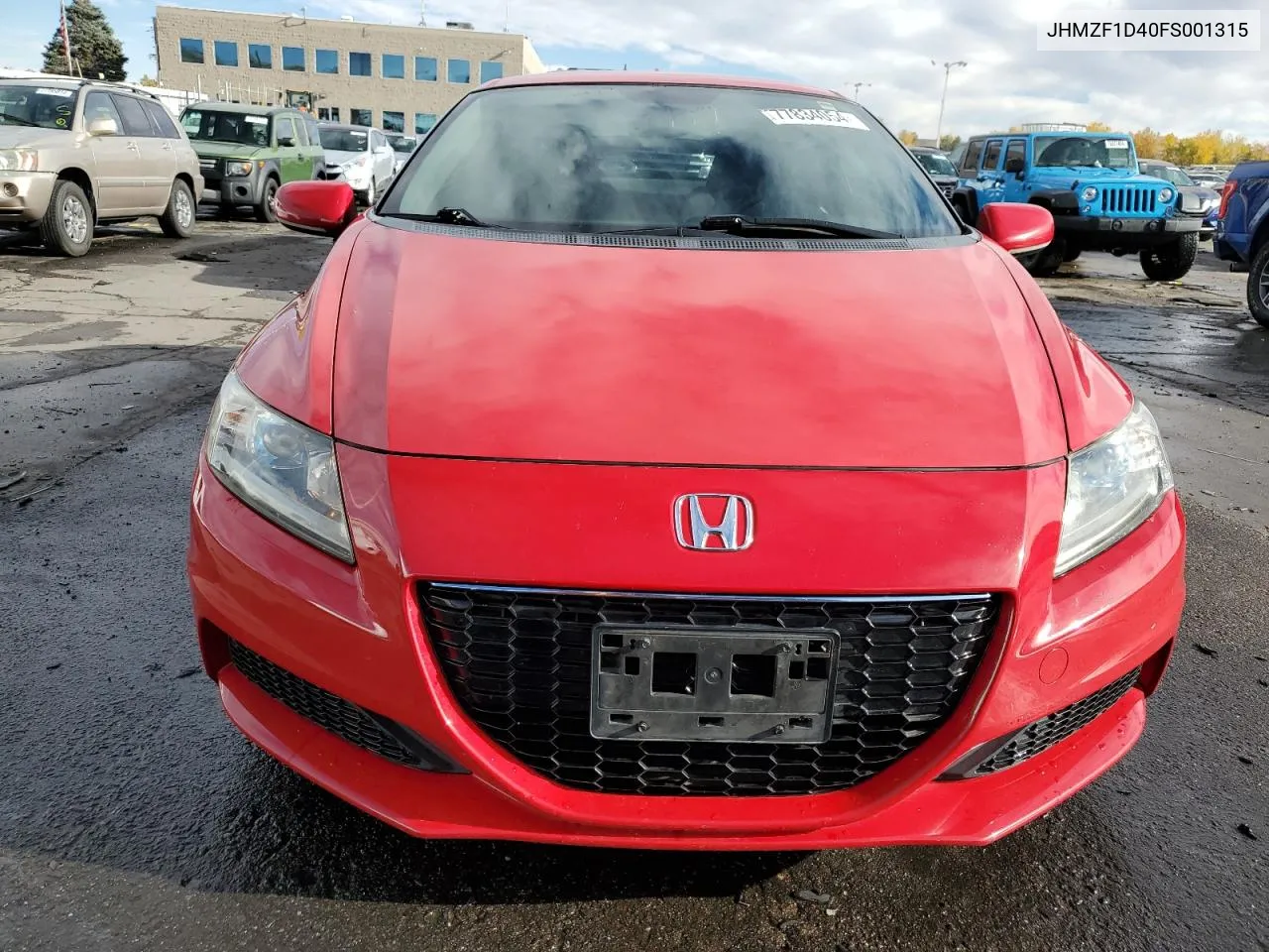 2015 Honda Cr-Z VIN: JHMZF1D40FS001315 Lot: 77834054