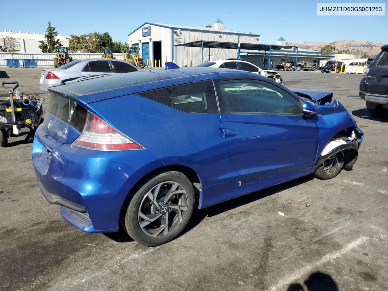 2016 Honda Cr-Z Ex VIN: JHMZF1D63GS001263 Lot: 75877894