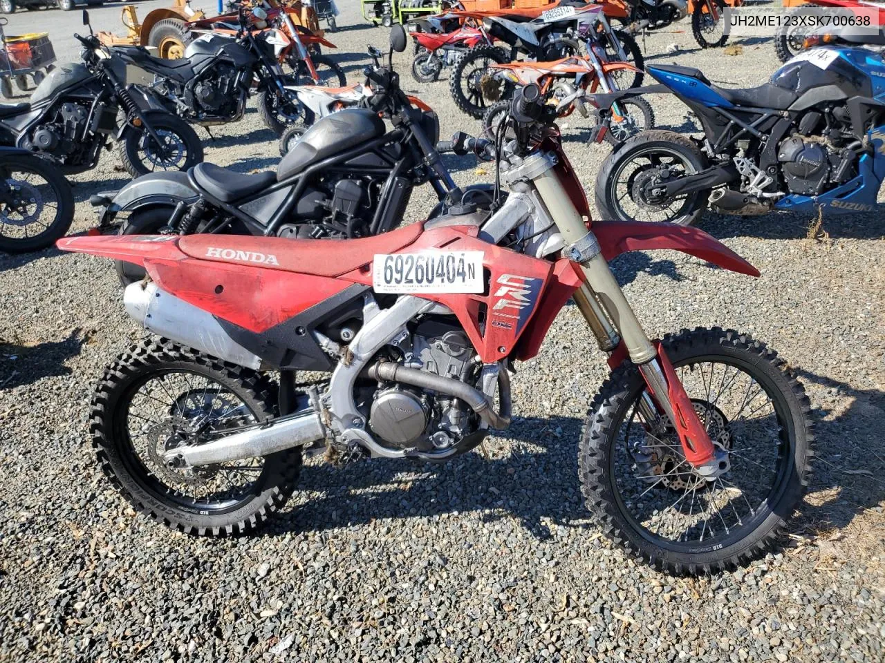 JH2ME123XSK700638 2025 Honda Crf250 R