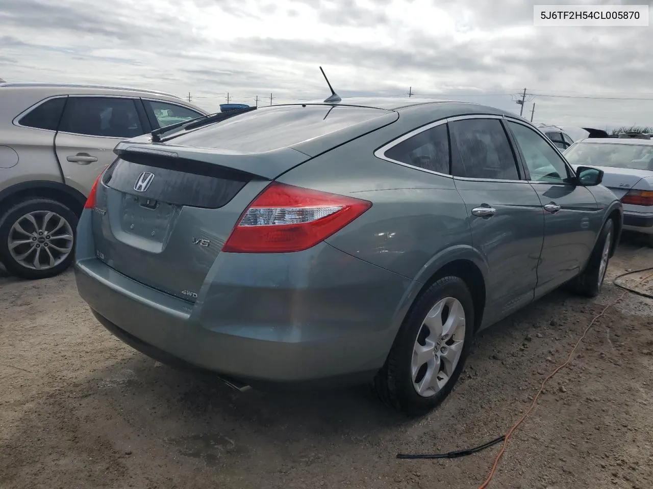 2012 Honda Crosstour Exl VIN: 5J6TF2H54CL005870 Lot: 74912054