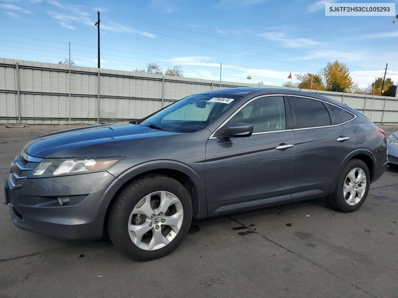 2012 Honda Crosstour Exl VIN: 5J6TF2H53CL005293 Lot: 77860474