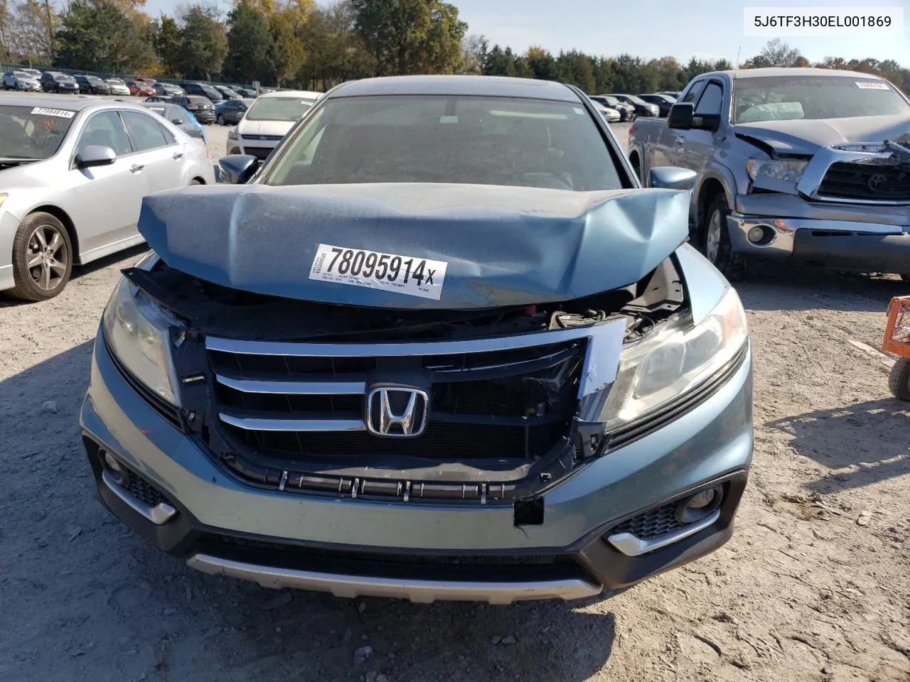 2014 Honda Crosstour Ex VIN: 5J6TF3H30EL001869 Lot: 78095914