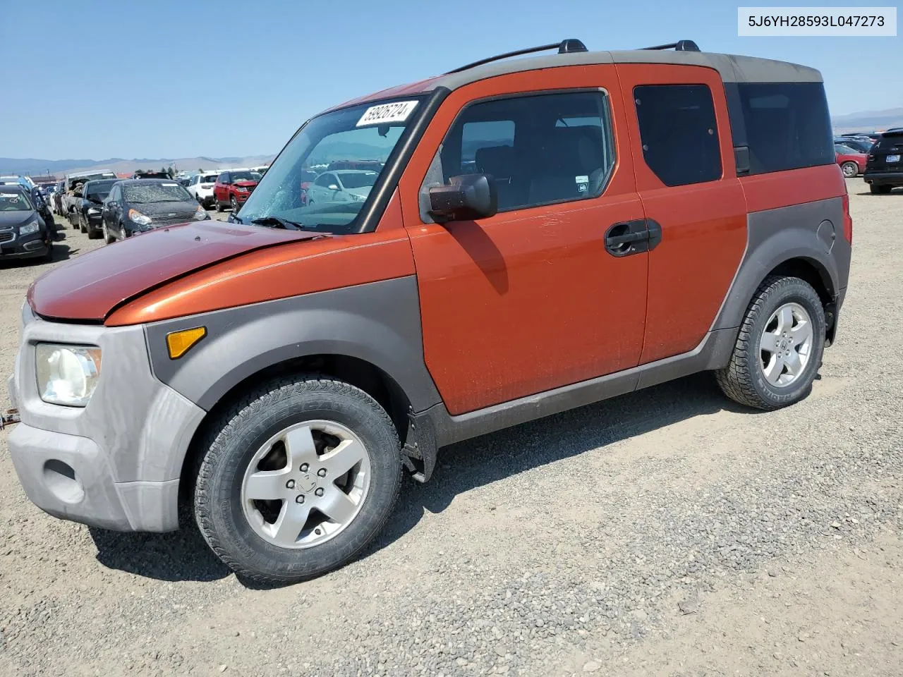 2003 Honda Element Ex VIN: 5J6YH28593L047273 Lot: 59926724