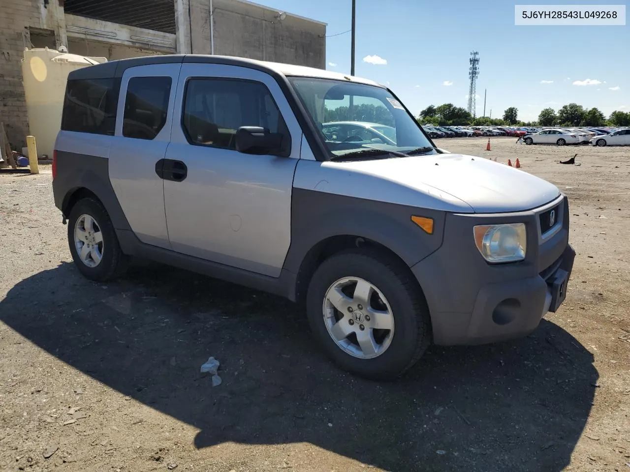 2003 Honda Element Ex VIN: 5J6YH28543L049268 Lot: 60872714