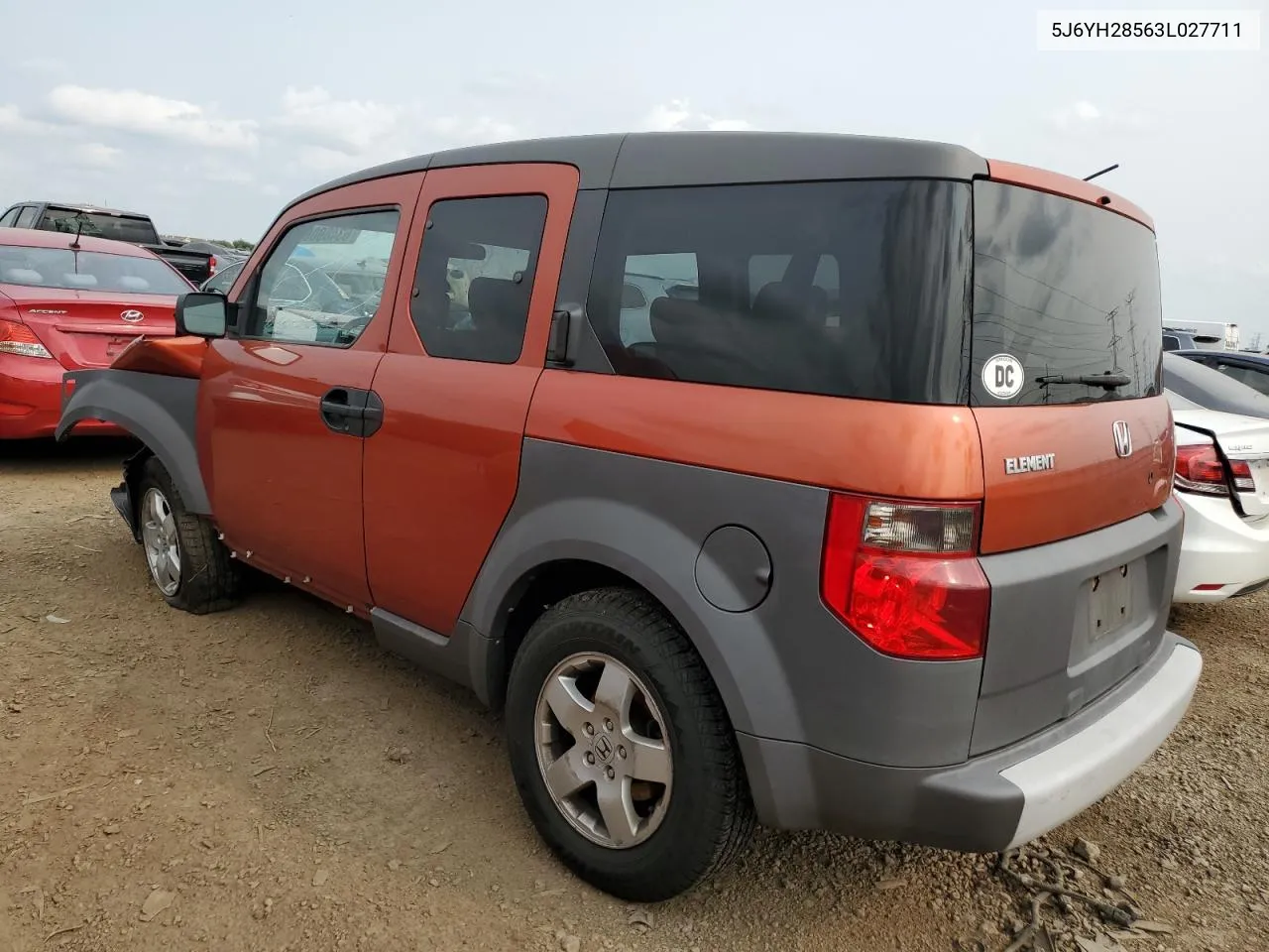 2003 Honda Element Ex VIN: 5J6YH28563L027711 Lot: 63489064