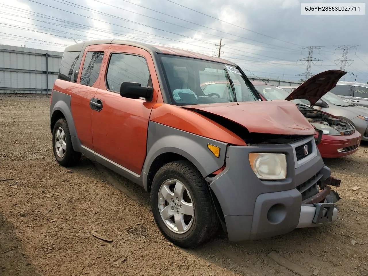 2003 Honda Element Ex VIN: 5J6YH28563L027711 Lot: 63489064