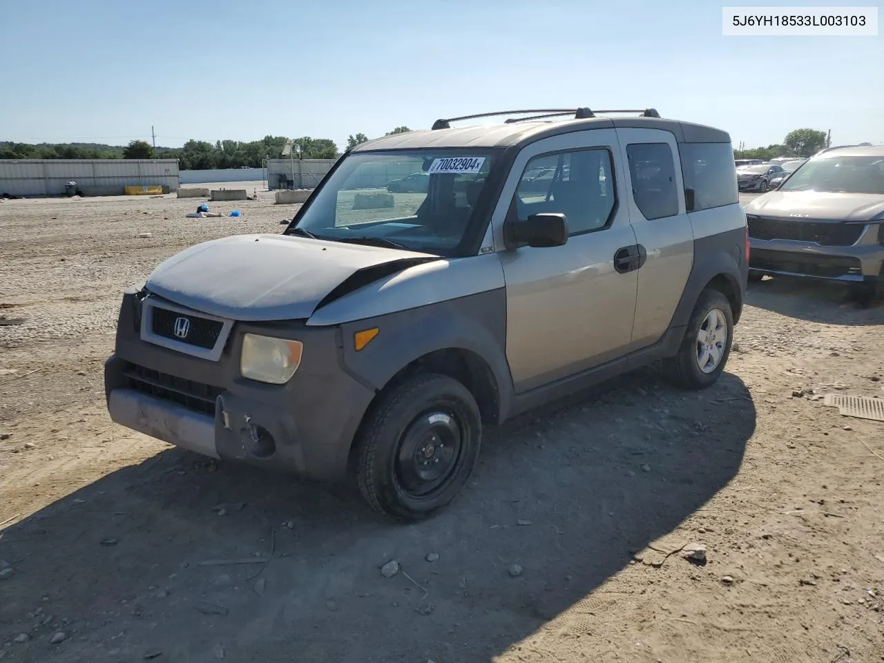 2003 Honda Element Ex VIN: 5J6YH18533L003103 Lot: 70032904