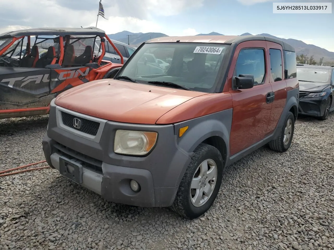 2003 Honda Element Ex VIN: 5J6YH28513L033917 Lot: 70243064