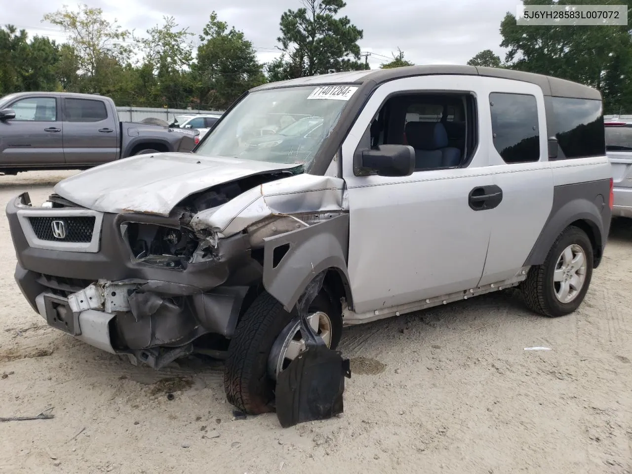 2003 Honda Element Ex VIN: 5J6YH28583L007072 Lot: 71401284