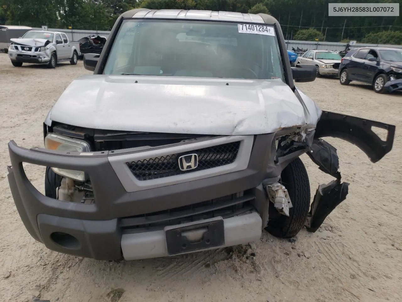 2003 Honda Element Ex VIN: 5J6YH28583L007072 Lot: 71401284