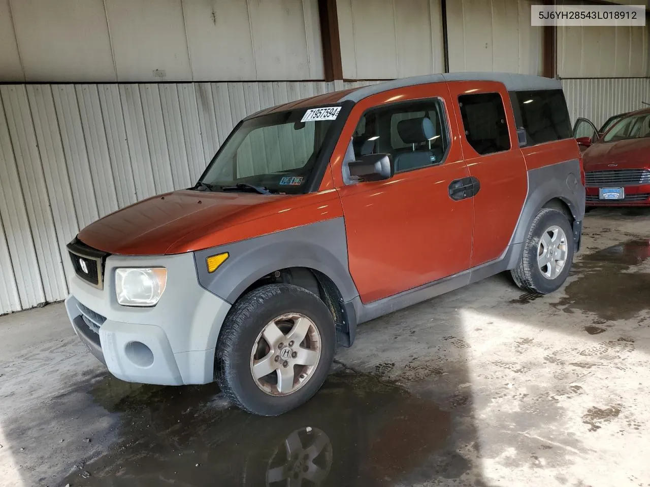 2003 Honda Element Ex VIN: 5J6YH28543L018912 Lot: 71957594