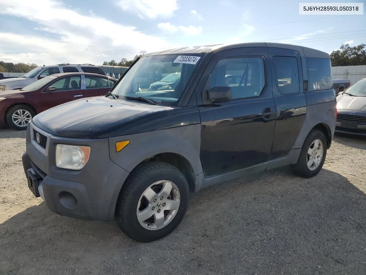 2003 Honda Element Ex VIN: 5J6YH28593L050318 Lot: 72033474