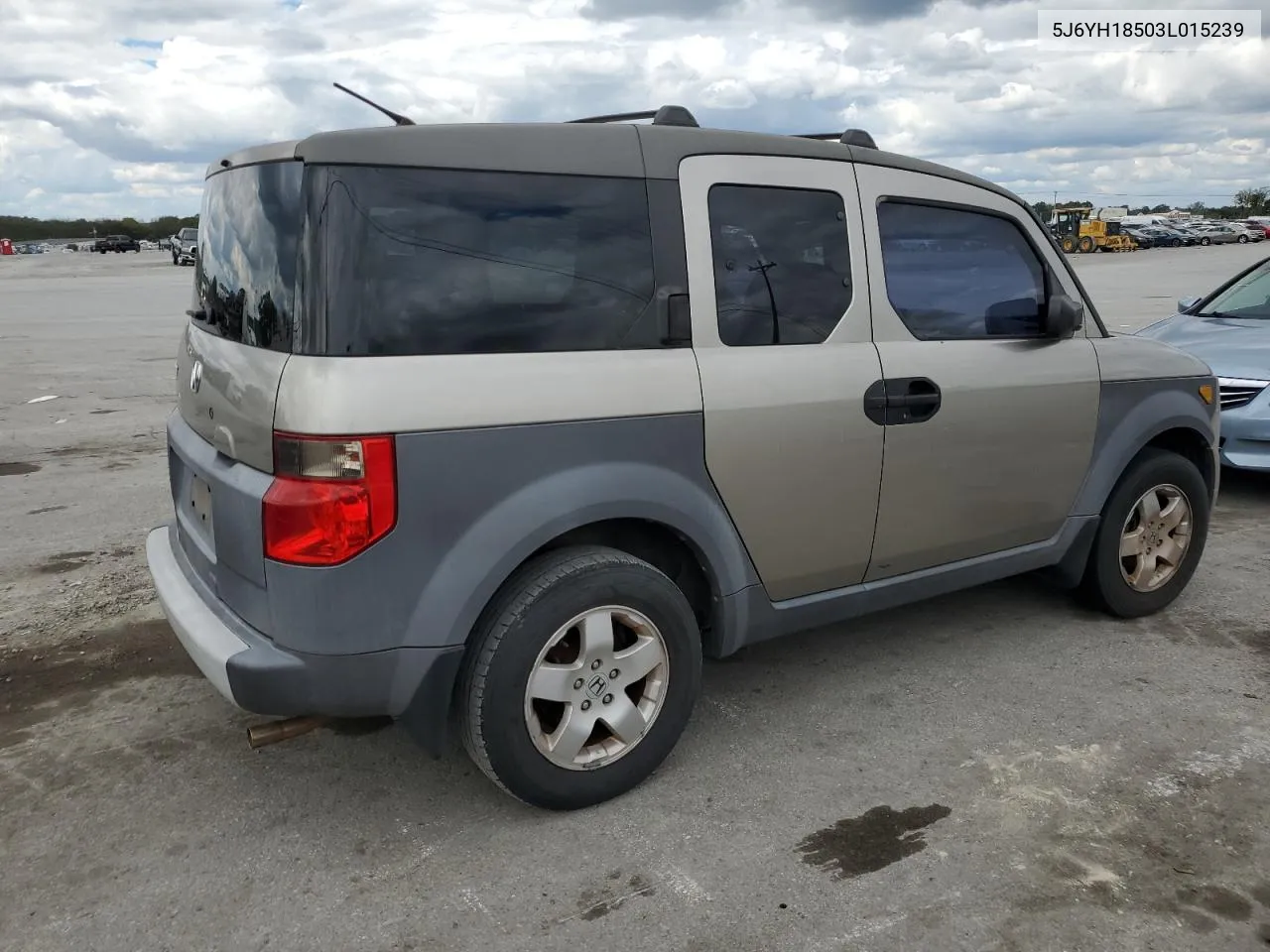 2003 Honda Element Ex VIN: 5J6YH18503L015239 Lot: 72209404