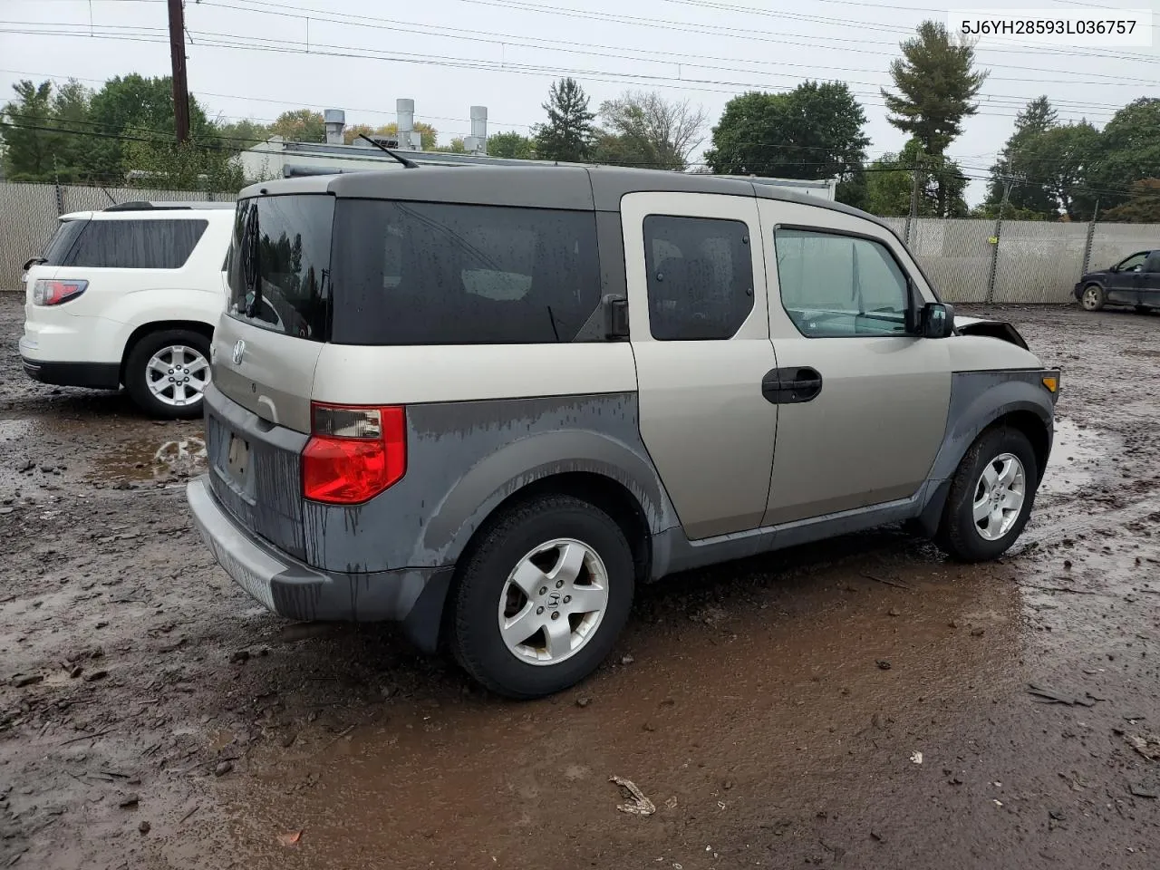 2003 Honda Element Ex VIN: 5J6YH28593L036757 Lot: 72835174