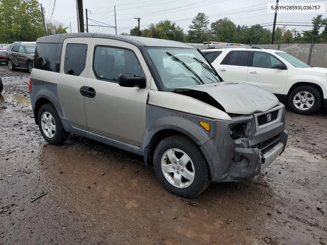 2003 Honda Element Ex VIN: 5J6YH28593L036757 Lot: 72835174