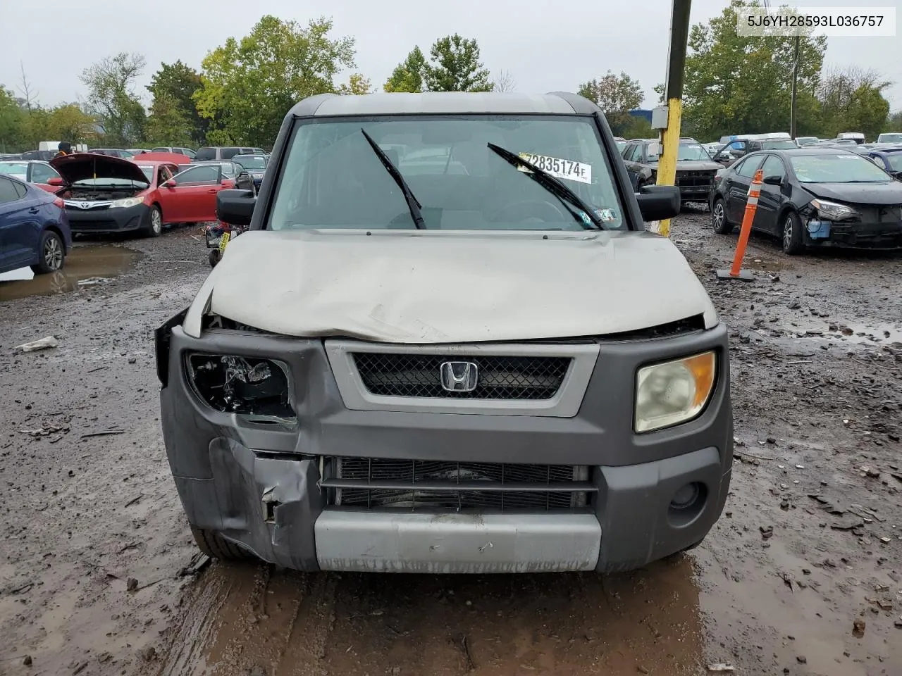 2003 Honda Element Ex VIN: 5J6YH28593L036757 Lot: 72835174