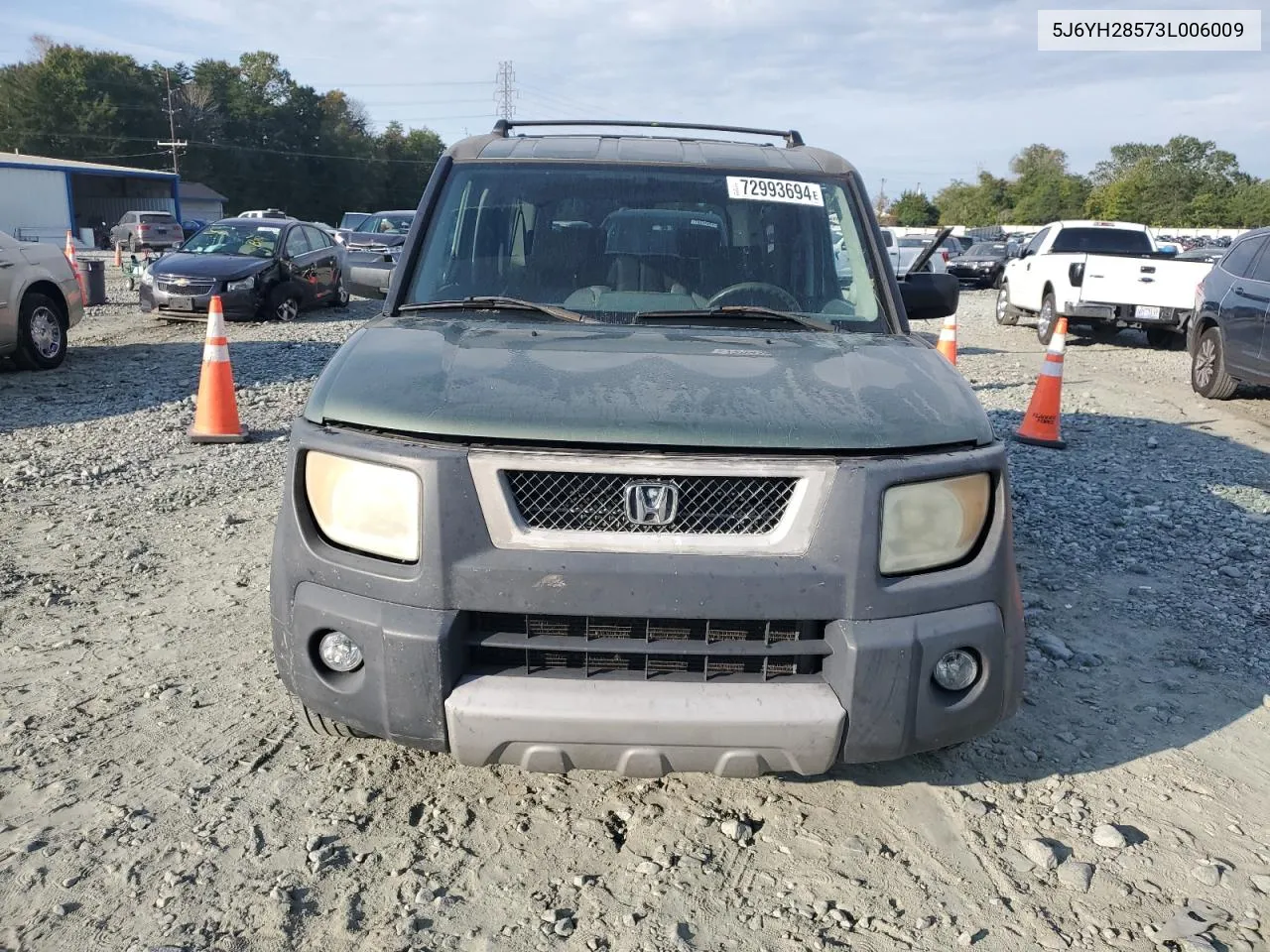 2003 Honda Element Ex VIN: 5J6YH28573L006009 Lot: 72993694