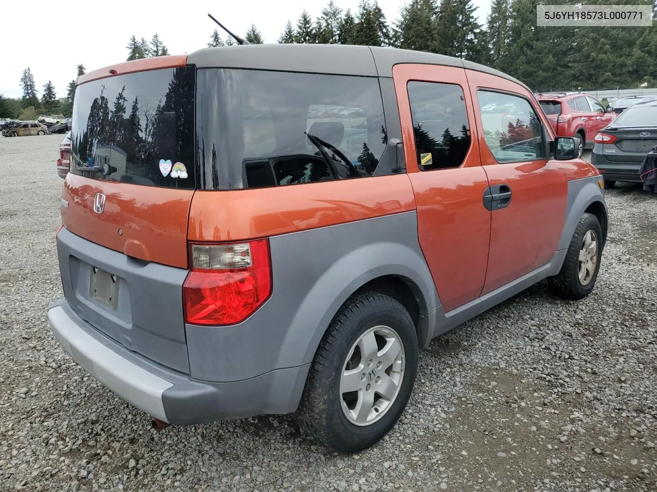 2003 Honda Element Ex VIN: 5J6YH18573L000771 Lot: 73131854