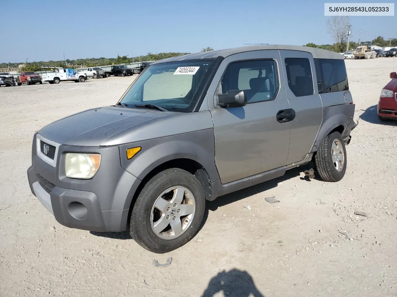 2003 Honda Element Ex VIN: 5J6YH28543L052333 Lot: 74055344