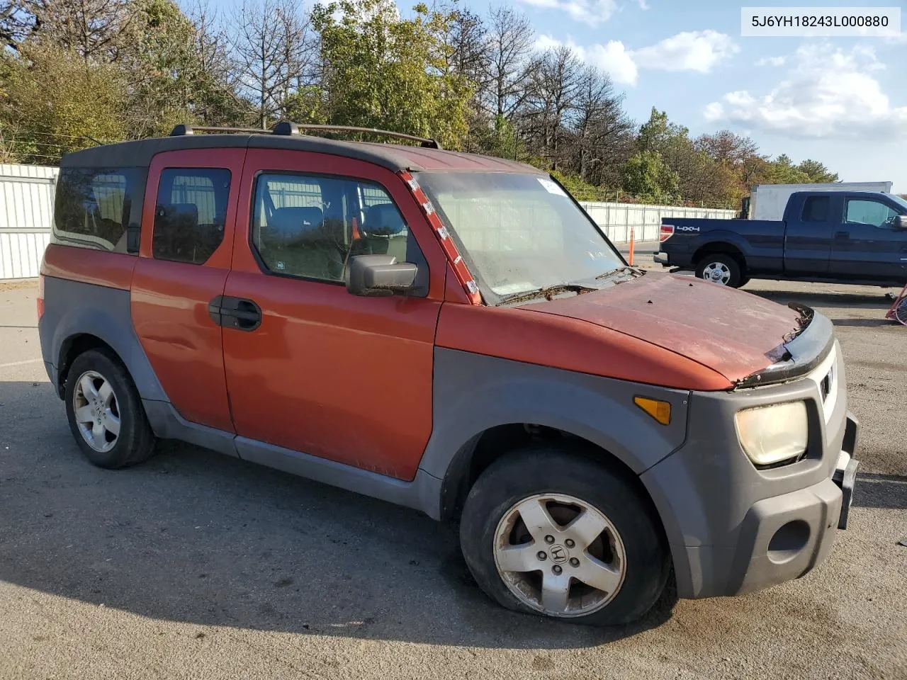 2003 Honda Element Dx VIN: 5J6YH18243L000880 Lot: 74296154