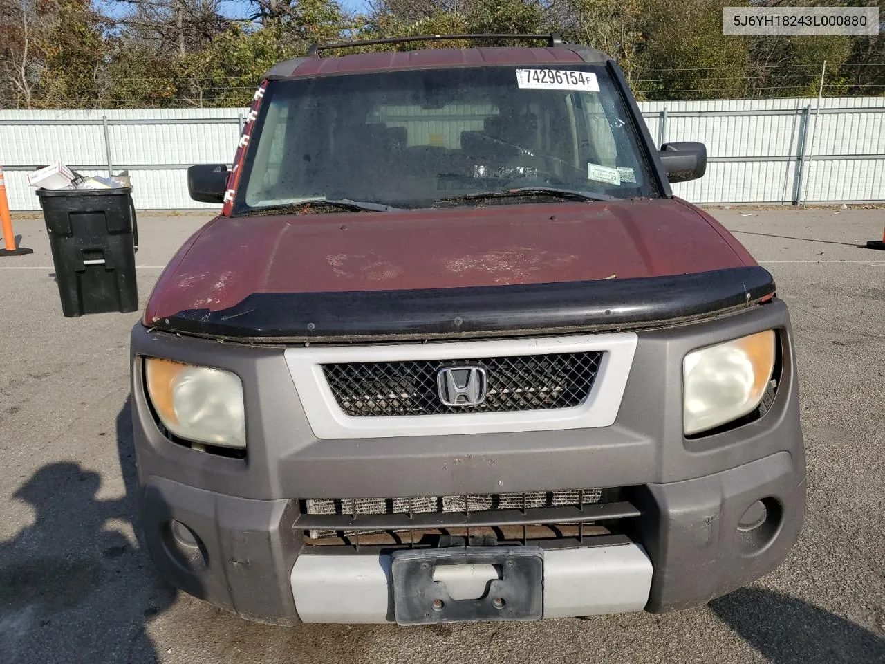 2003 Honda Element Dx VIN: 5J6YH18243L000880 Lot: 74296154