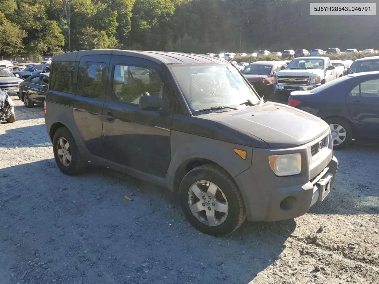 2003 Honda Element Ex VIN: 5J6YH28543L046791 Lot: 74500594