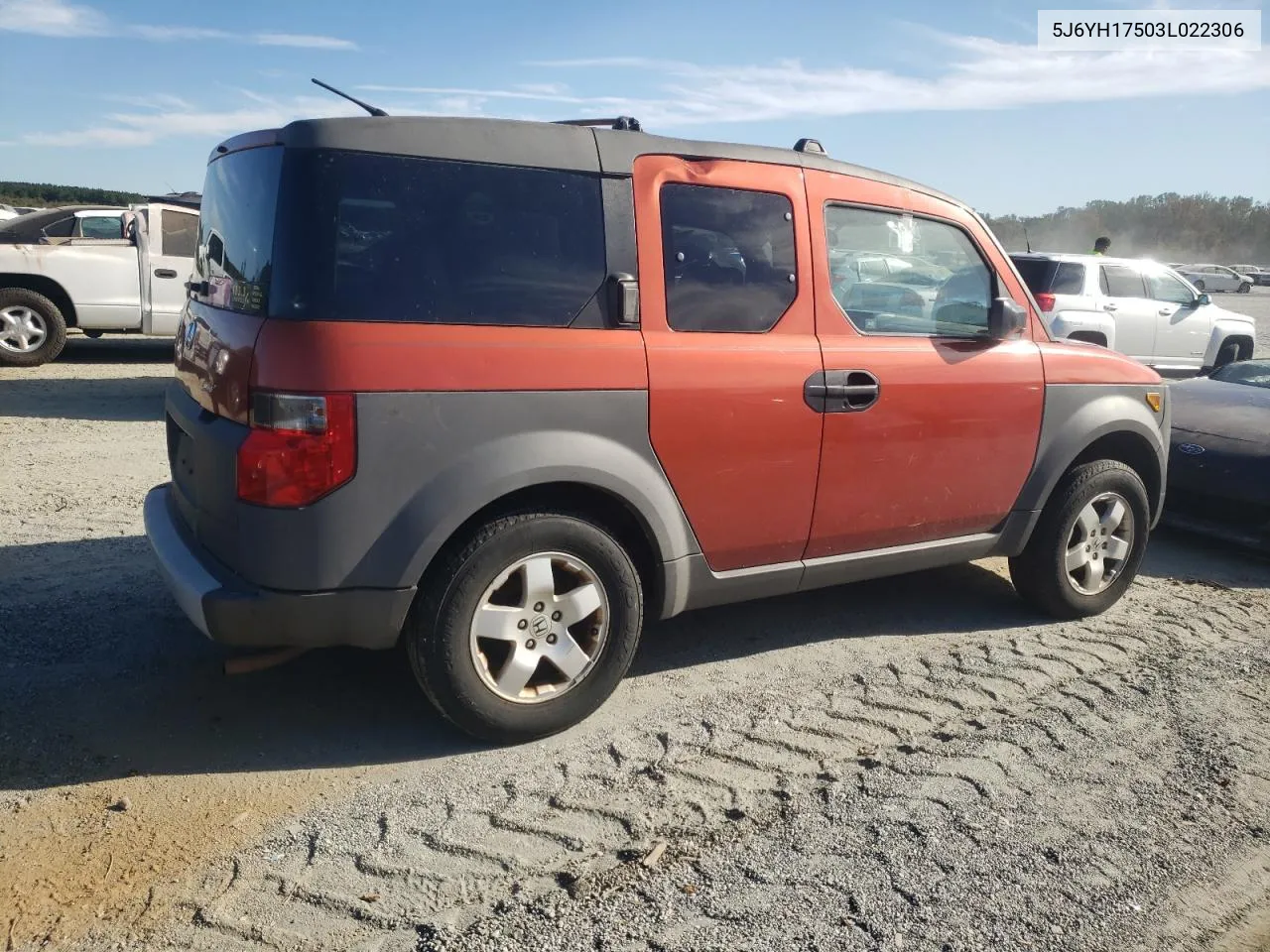 2003 Honda Element Ex VIN: 5J6YH17503L022306 Lot: 74934064