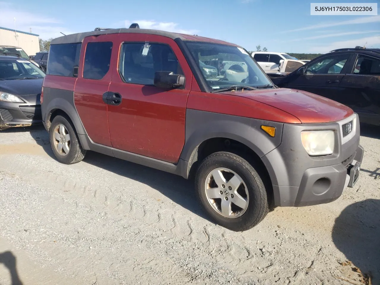 2003 Honda Element Ex VIN: 5J6YH17503L022306 Lot: 74934064