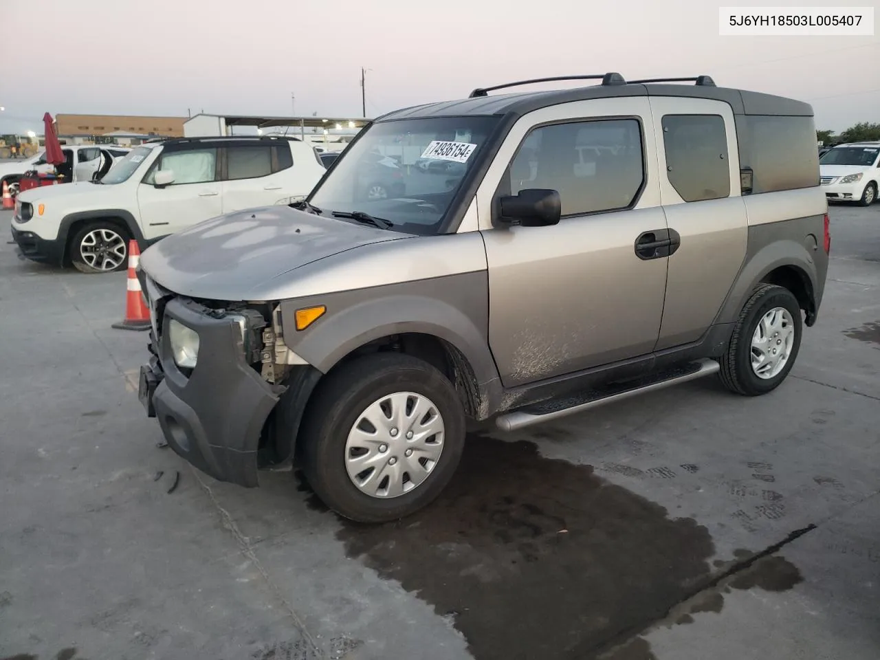 2003 Honda Element Ex VIN: 5J6YH18503L005407 Lot: 74936154