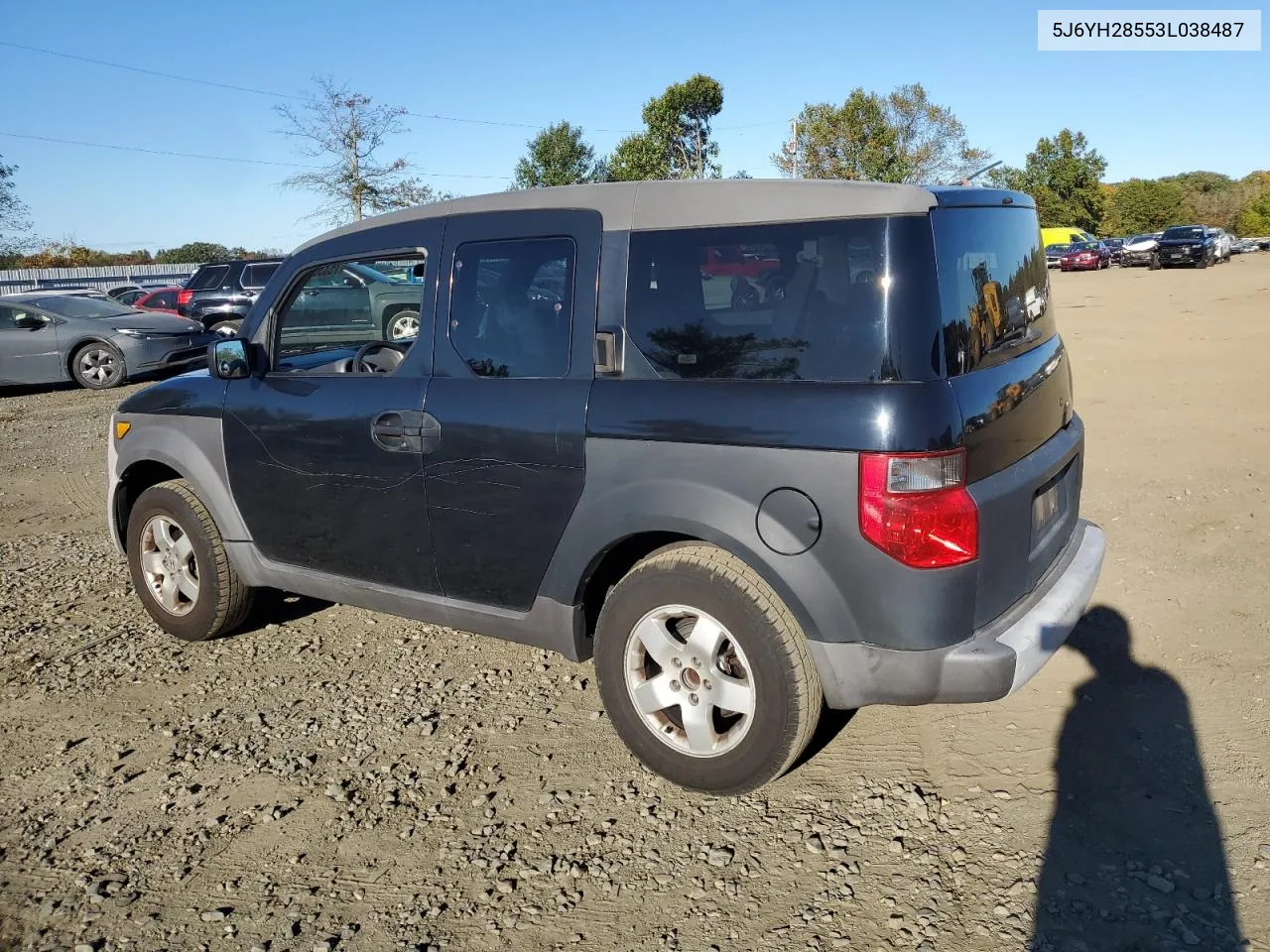 2003 Honda Element Ex VIN: 5J6YH28553L038487 Lot: 75336564