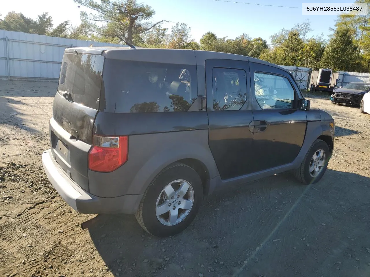 2003 Honda Element Ex VIN: 5J6YH28553L038487 Lot: 75336564