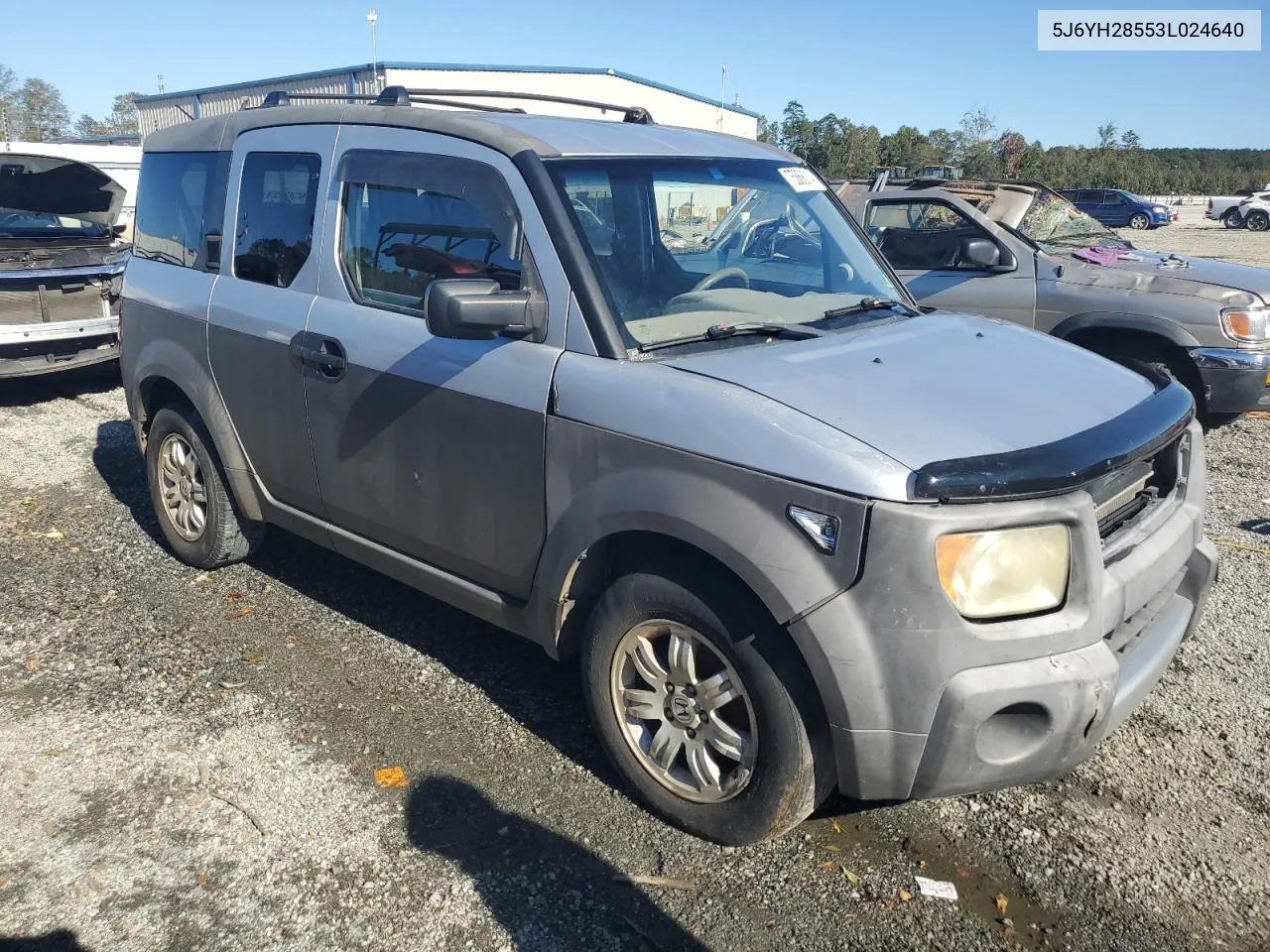 2003 Honda Element Ex VIN: 5J6YH28553L024640 Lot: 75868014