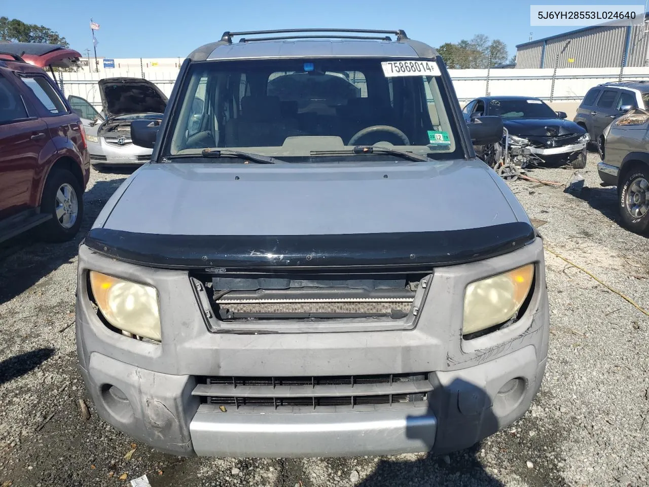 2003 Honda Element Ex VIN: 5J6YH28553L024640 Lot: 75868014