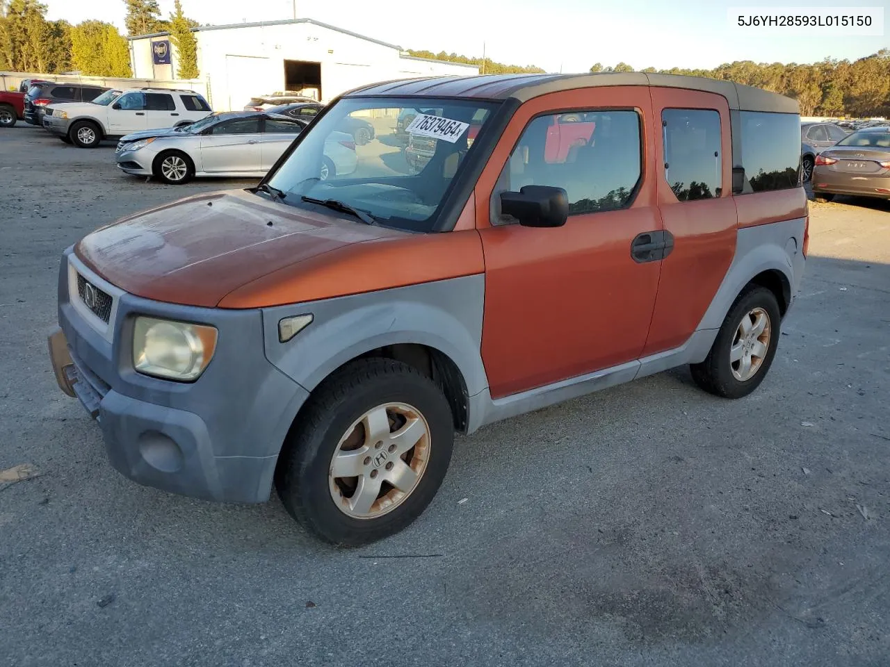 2003 Honda Element Ex VIN: 5J6YH28593L015150 Lot: 76379464