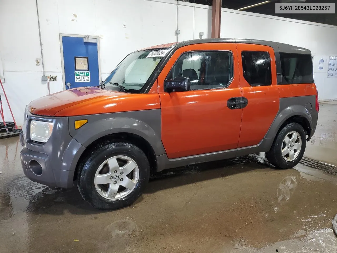 2003 Honda Element Ex VIN: 5J6YH28543L028257 Lot: 76786934