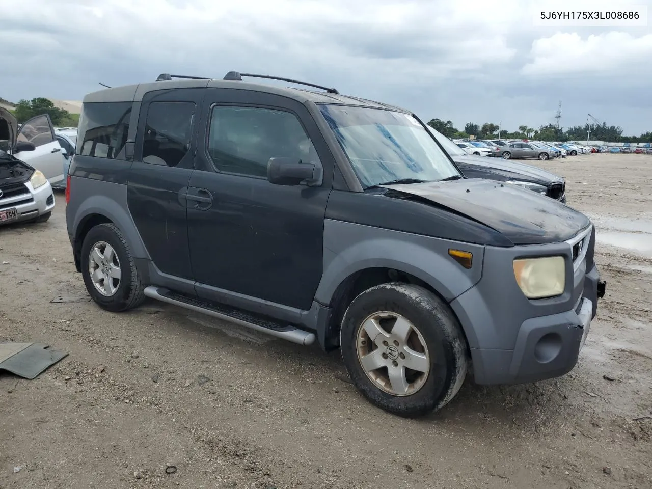 2003 Honda Element Ex VIN: 5J6YH175X3L008686 Lot: 77346254