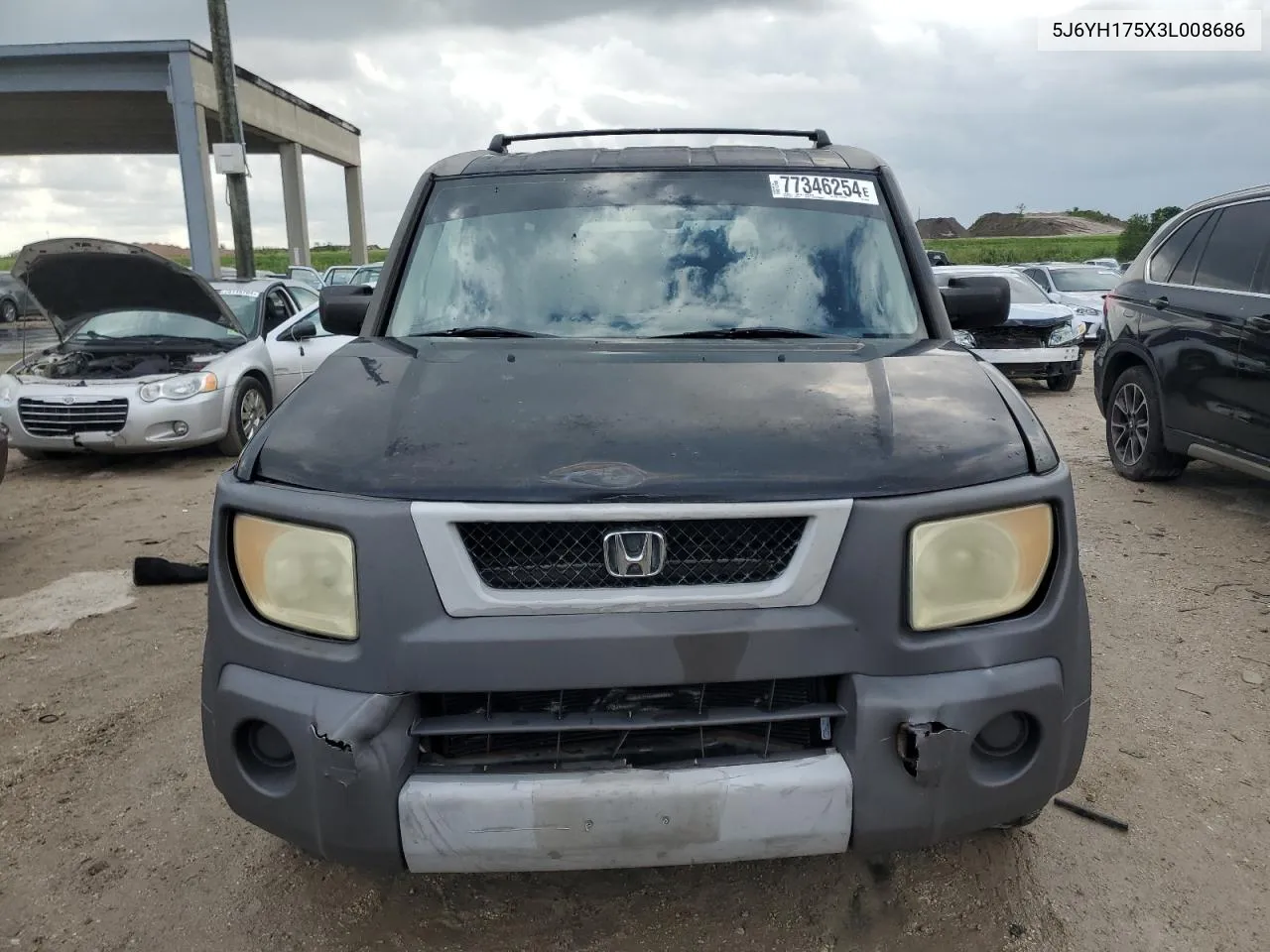 2003 Honda Element Ex VIN: 5J6YH175X3L008686 Lot: 77346254