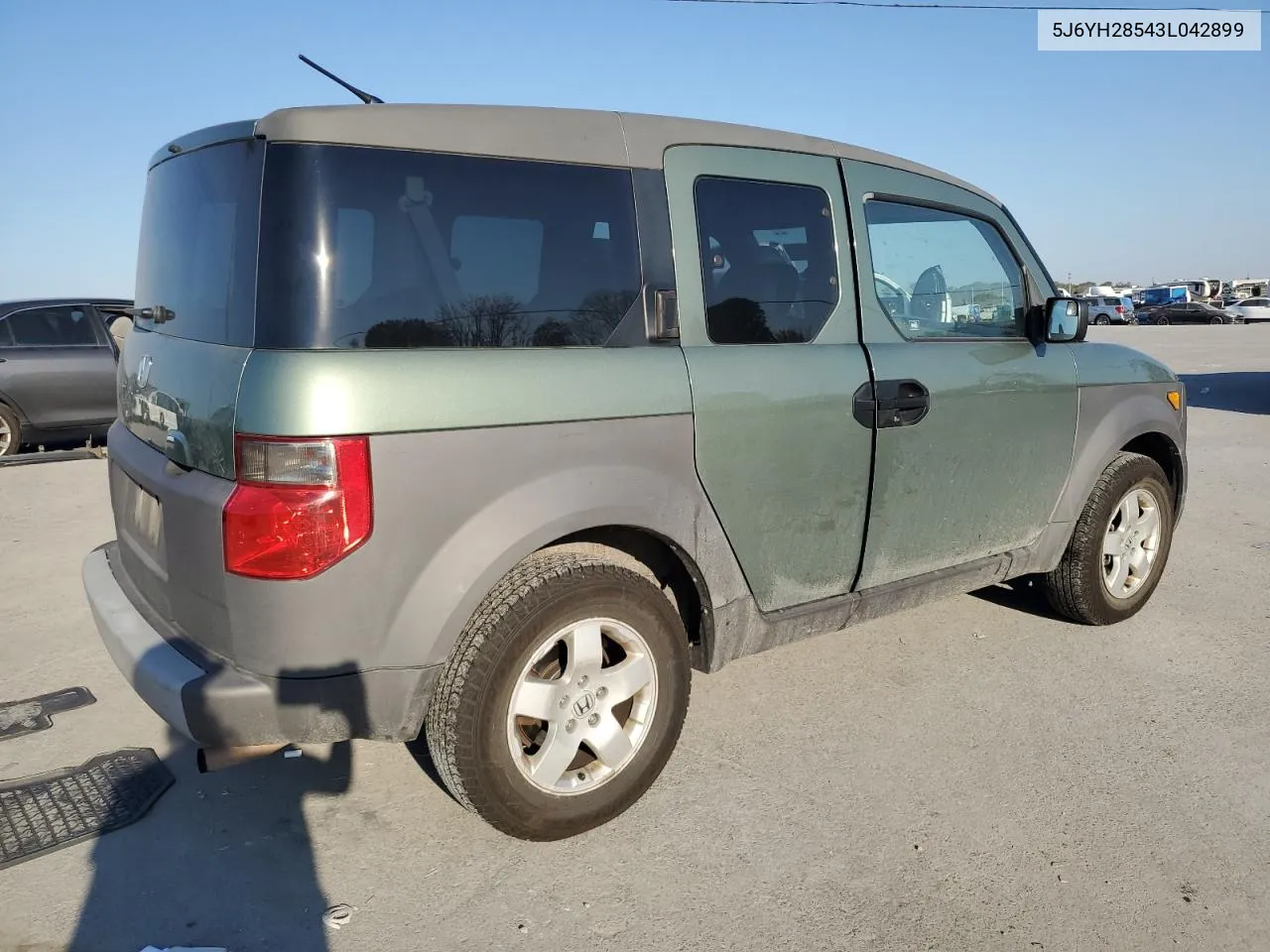 2003 Honda Element Ex VIN: 5J6YH28543L042899 Lot: 77452924