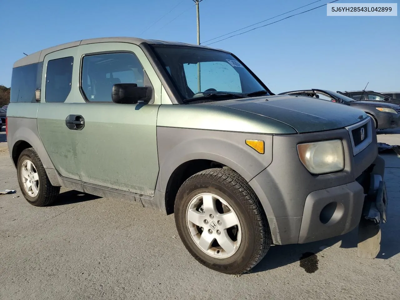 2003 Honda Element Ex VIN: 5J6YH28543L042899 Lot: 77452924