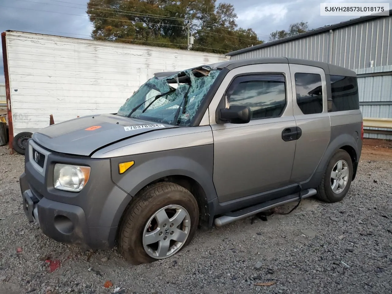 2003 Honda Element Ex VIN: 5J6YH28573L018175 Lot: 78378394