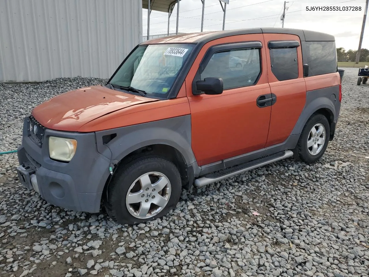 2003 Honda Element Ex VIN: 5J6YH28553L037288 Lot: 78933644