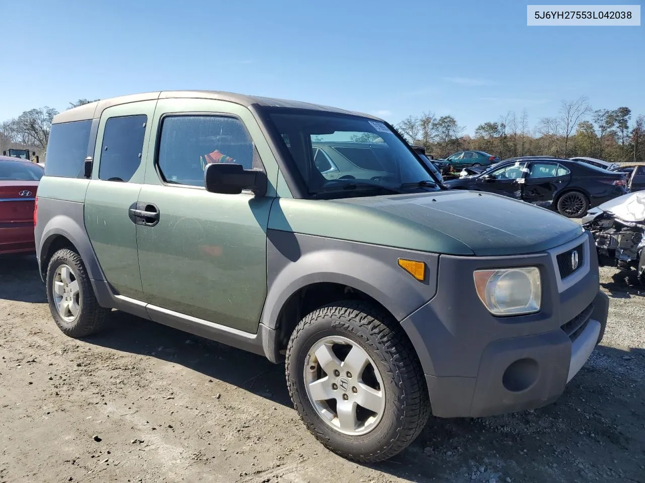 2003 Honda Element Ex VIN: 5J6YH27553L042038 Lot: 79199984