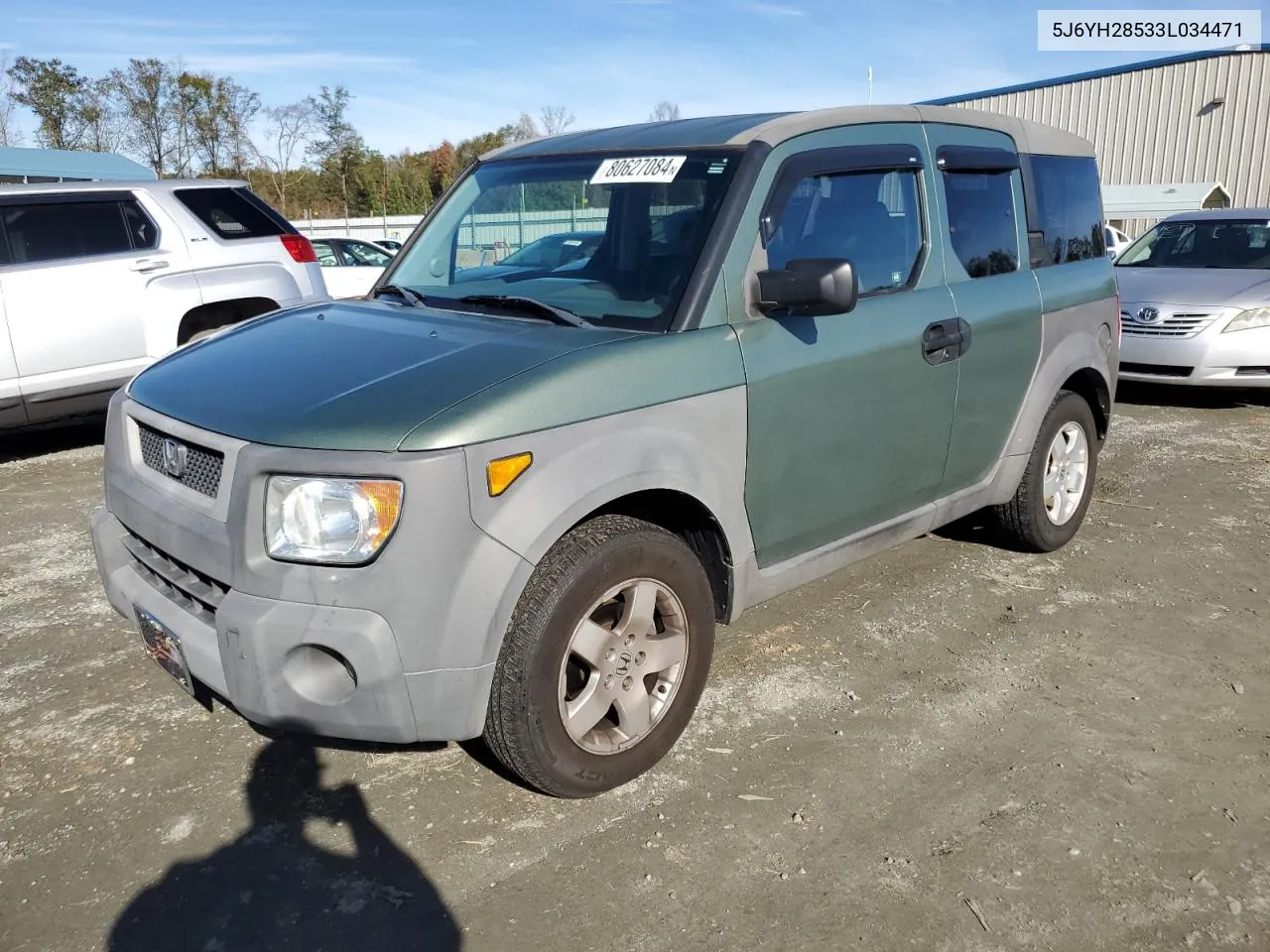 2003 Honda Element Ex VIN: 5J6YH28533L034471 Lot: 80627084