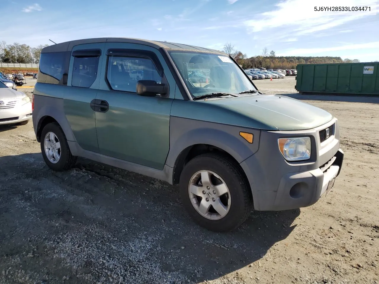 2003 Honda Element Ex VIN: 5J6YH28533L034471 Lot: 80627084