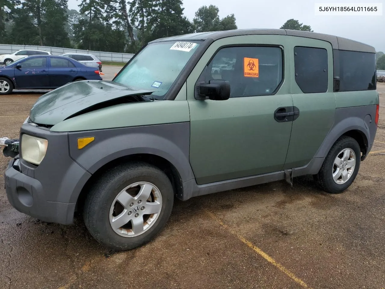 2004 Honda Element Ex VIN: 5J6YH18564L011665 Lot: 64948174