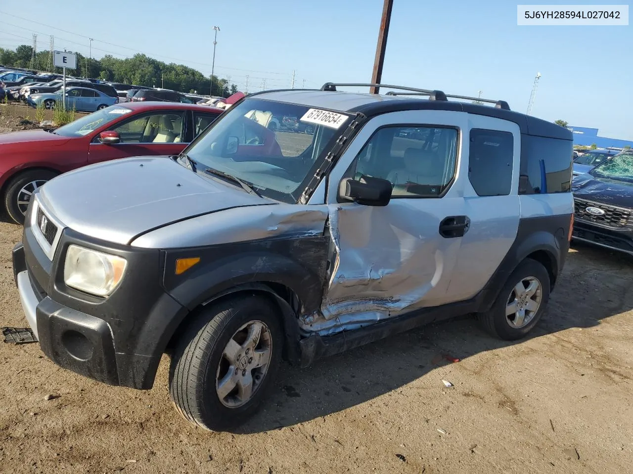 2004 Honda Element Ex VIN: 5J6YH28594L027042 Lot: 67916654