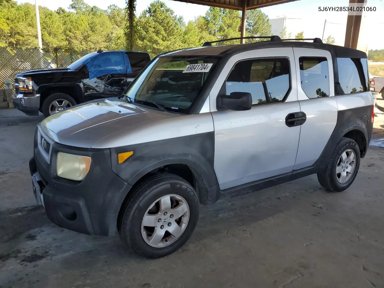 2004 Honda Element Ex VIN: 5J6YH28534L021060 Lot: 69841704