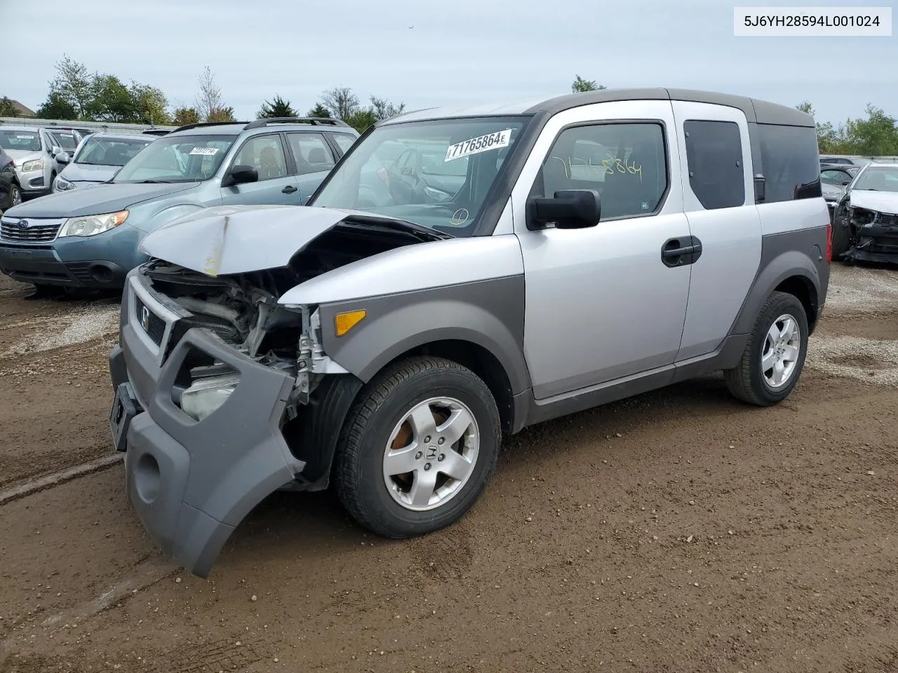 2004 Honda Element Ex VIN: 5J6YH28594L001024 Lot: 71765864